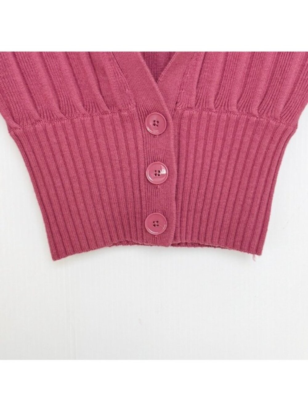 Aritzia Wilfred Plunge Front Cardigan Merino Wool Blend Long Sleeve Chic XS - Picture 5 of 10